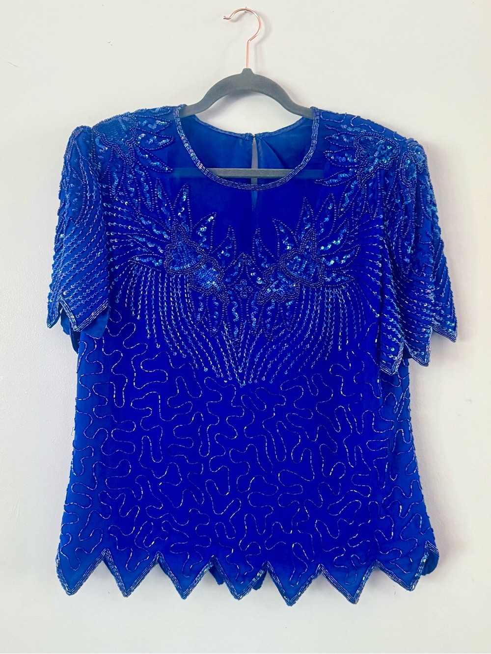 ✨ Authentic Vintage 1990s Stenay Beaded Silk 2-Piece Evening Set ✨ XL